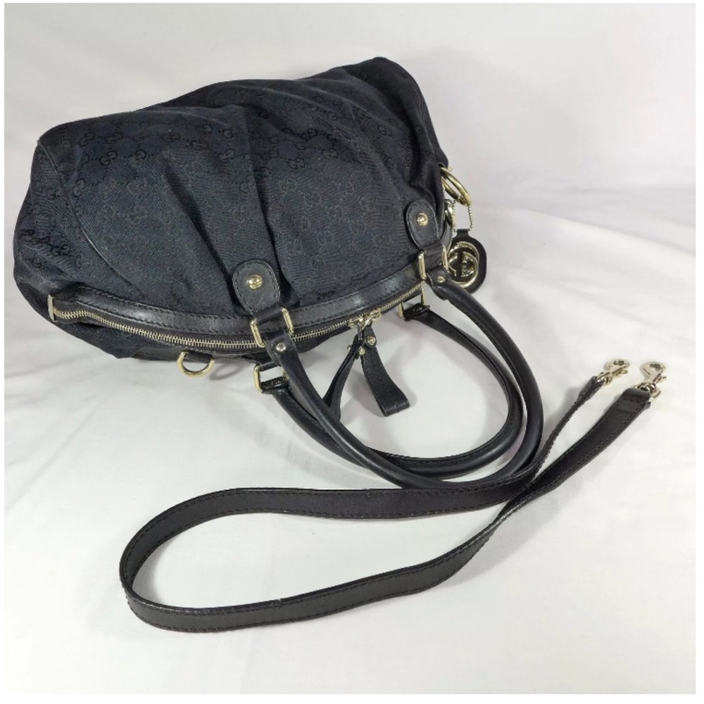 Gucci GG Monogram Black Satchel Bag, Listing #1 - Picture 5 of 8
